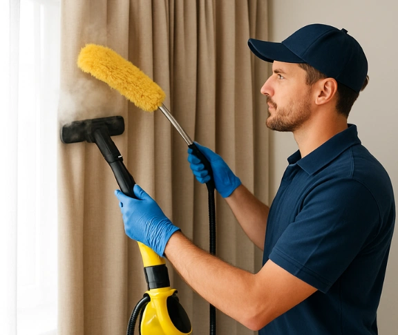 Trusted residential curtain cleaning technician Matty Curtain Cleaning armstrong-creek-vic QLD